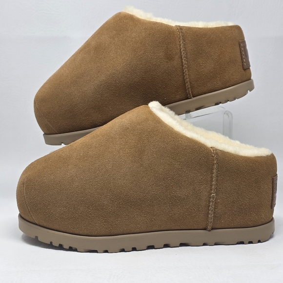 UGG Women's Pumped Slide Chestnut Suede Slippers Shoes 1158215 Size 9 New - Picture 3 of 11